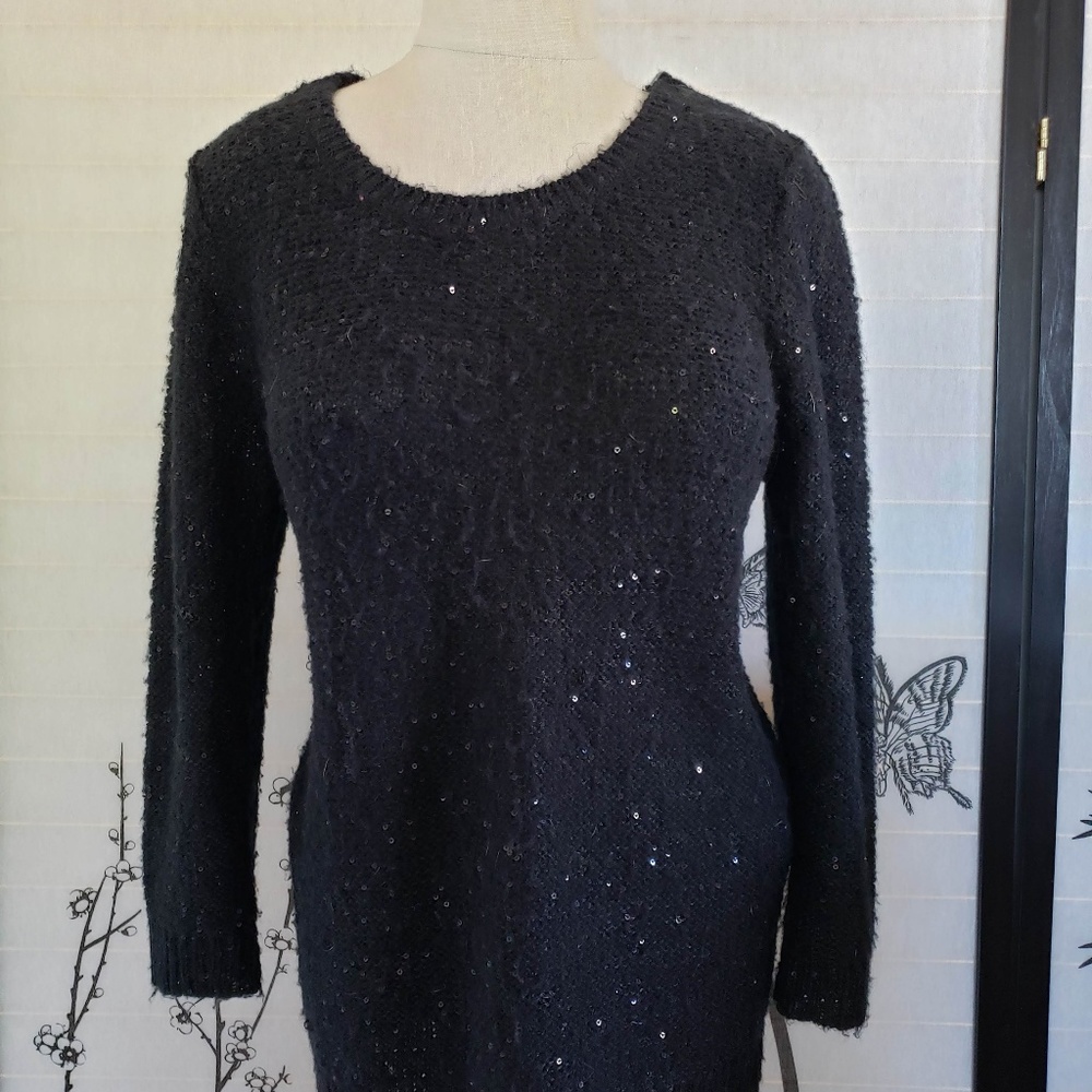 [dELiA*s] Black Long Sleeve Sparkly Sequin Sweater